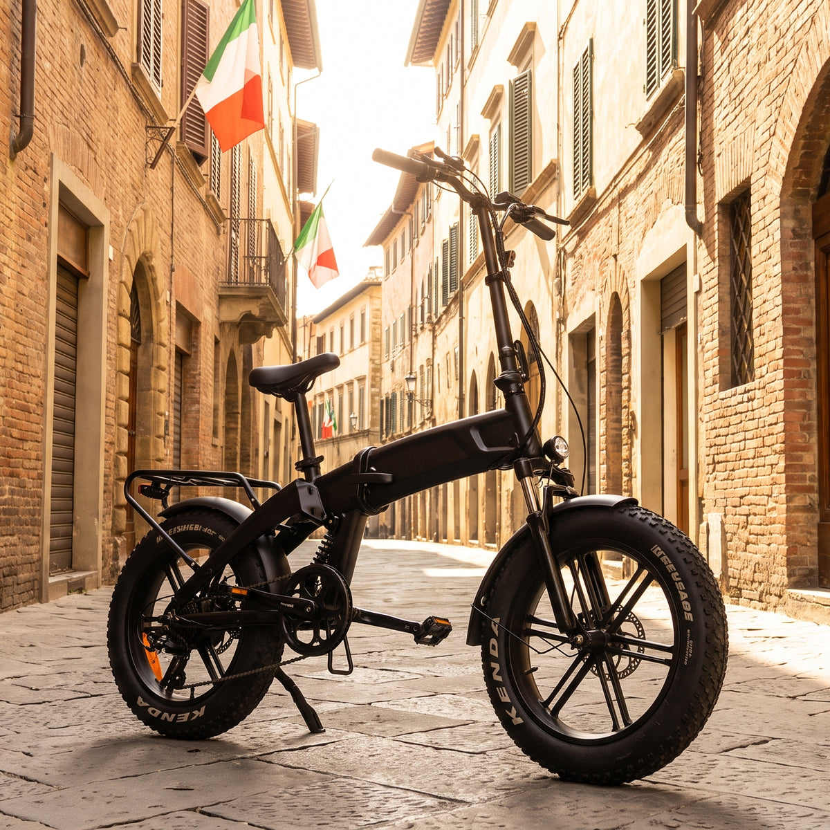 20-inch fat tire on folding e-bike, EU stock