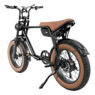 back view of K3 fat tire electric bike with double seat and aluminum frame