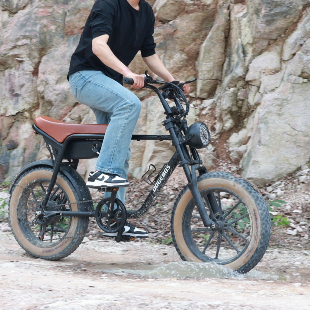  ride E3 electric bike on off road 